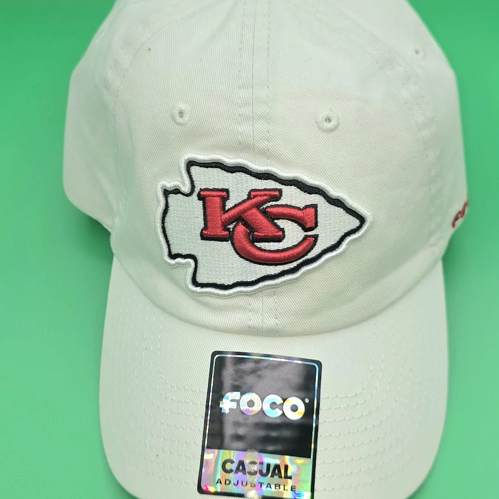 Kansas City Chiefs Adjustable White Cap